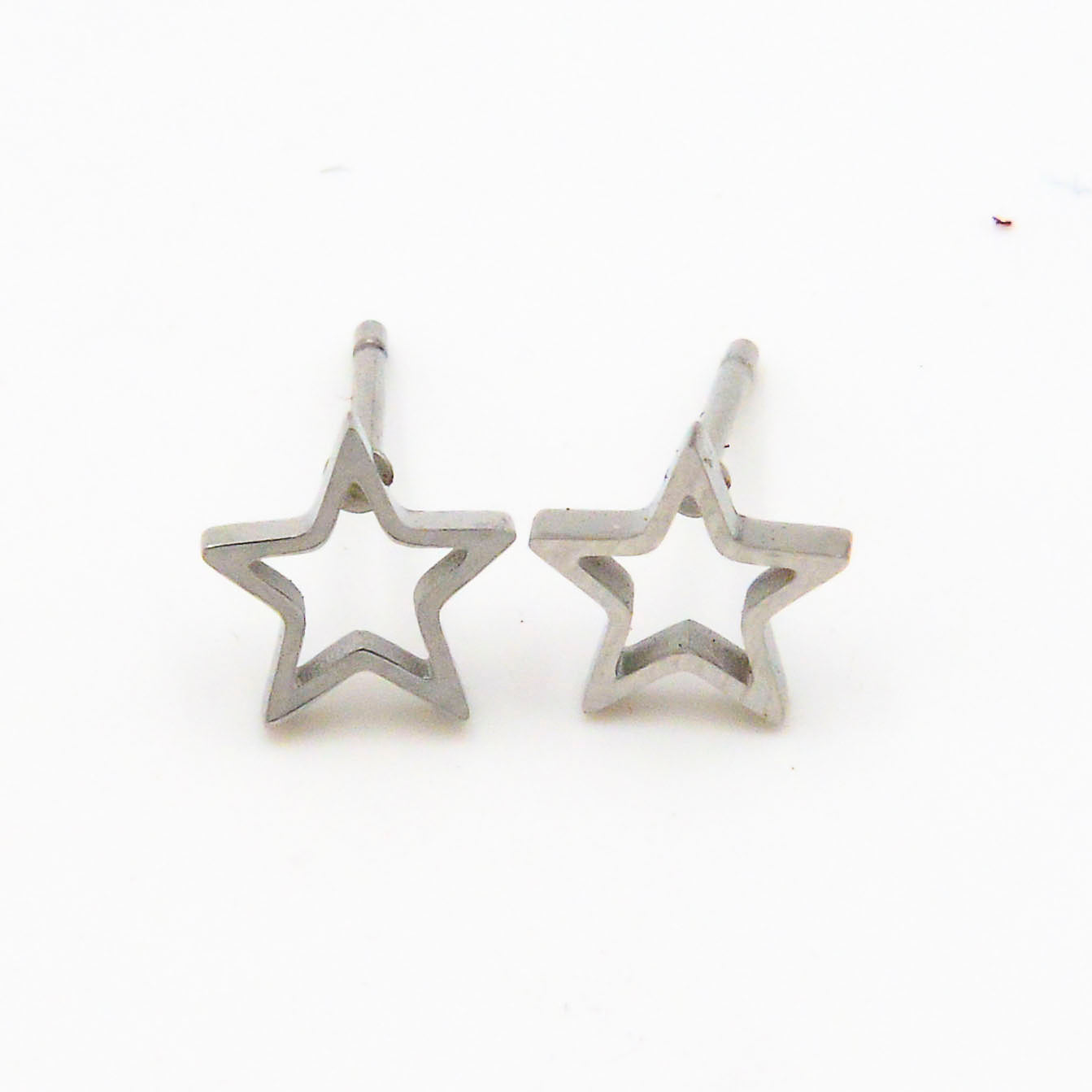 Ohrstecker Stern Silber aus Edelstahl