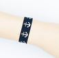 Viele Farben Elastisches Armband + Haargummi mit Ankern in Silber
