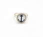 Auffälliger Ring in Silber und Anker 12mm